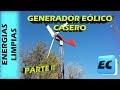 Como hacer un generador eólico Aerogenerador casero  Parte II