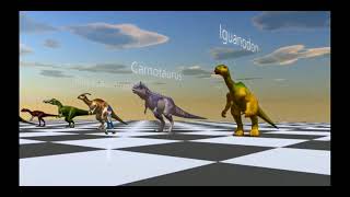 dinosaurs size comparison 2 legs clans in dino master