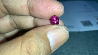 RED RUBY STAR BURMA NO HEATED/2.59 CT/ GRI CERTIFIED