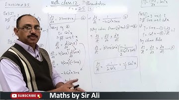 12th Math Differentiation Ch 2 Exercise 2.5 Q 5,6,7