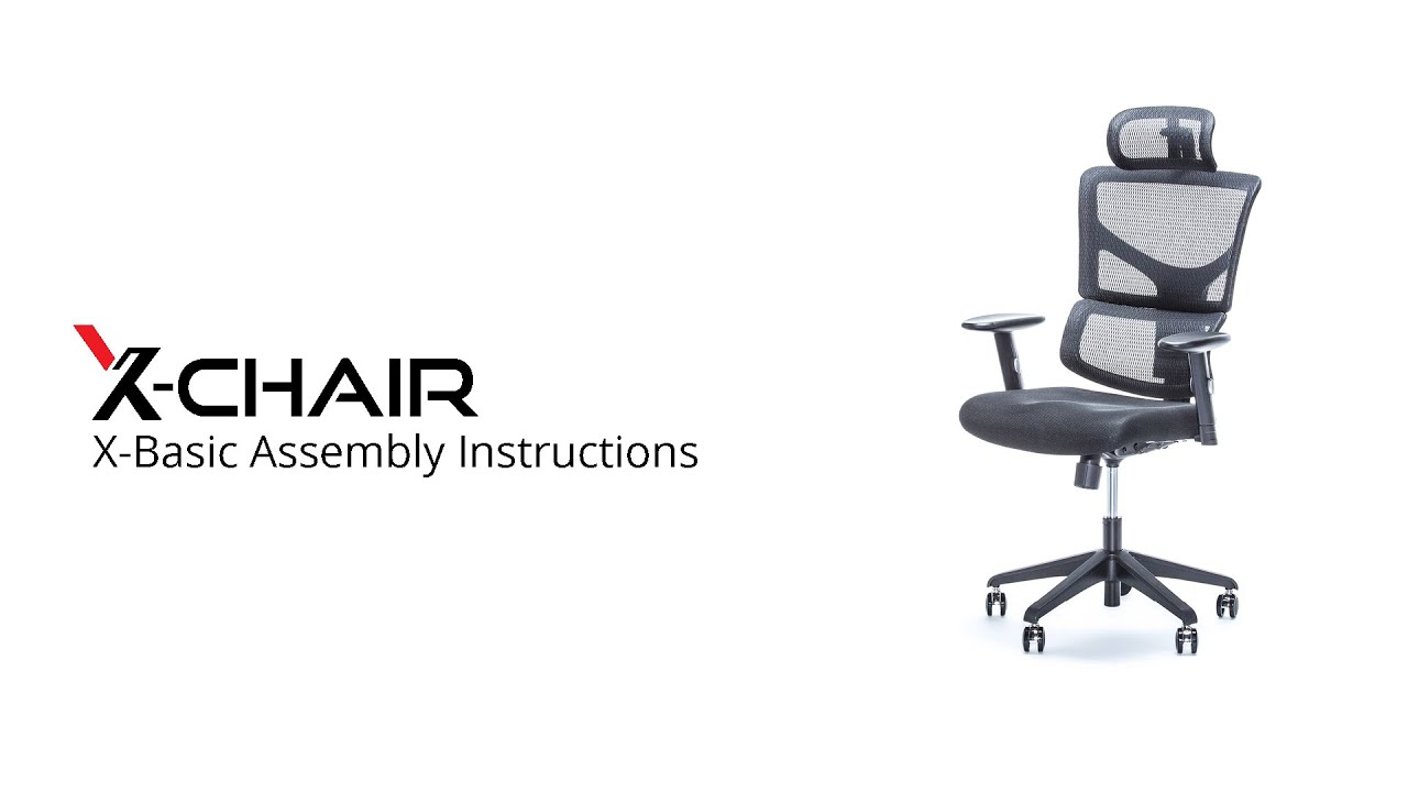 XChair XBasic Assembly Instructions YouTube