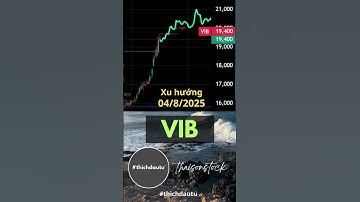 Thuật toán vẽ hướng đi cổ phiếu VIB ngày 04/8/2025 | thái sơn stock #thichdautu #thaisonstock