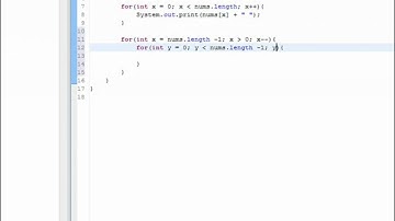 Misc. Java Tutorial - The Bubblesort Algorithm