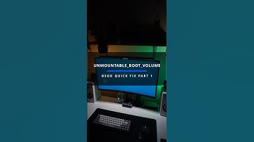 BSOD quick fix UNMOUNTABLE_BOOT_VOLUME  part 1