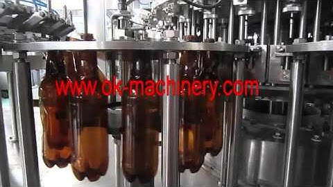 carbonated drinks filling machine video