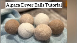 How to Make Alpaca Dryer Balls