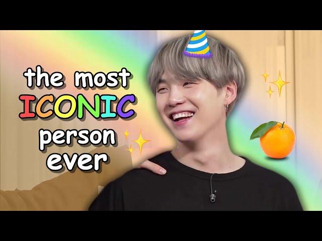 min yoongi aka the most iconic person ever class=