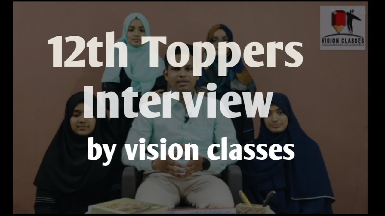 Toppers Talk standard 12th toppers interview | vision classes | Asif Khan | #toppers ...