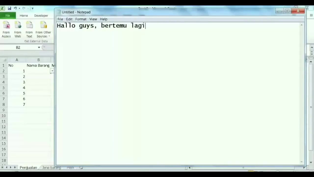 Cara membuat data validation dengan mudah. - YouTube