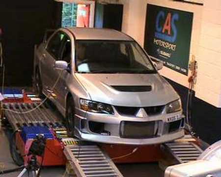 Mitsubishi Evo 9 on the Rolling Road @ Dyno Demon