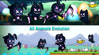Legendary Easter Reaper Pack And All Animals Evolution (EvoWorld.io) Best Fight's