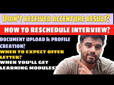 Accenture Interview doubts|Mail not received?|On what basis do they select?