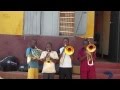 Children learn to play brass instruments at abc divine foundation school in uganda