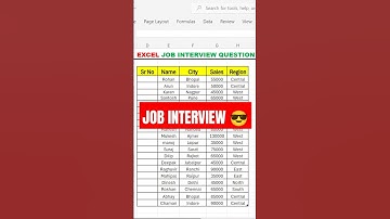 Crack Your Excel Job Interview in 60 Seconds! #exceltips #excelhacks #advancedexcel #learnexcel