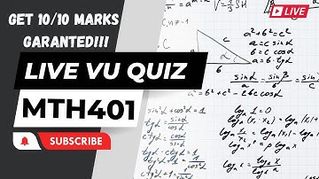 MTH401 LIVE VU QUIZ 3 | Get Full Marks Guaranteed💯✍️ | 🔥 Hack 🔒 Quiz Firewall | Virtual University 🎓