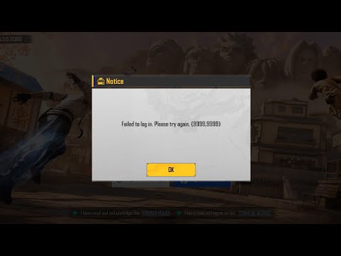 BGMI Twitter Login Problem | Failed log in. Please try again. (9999.9999)