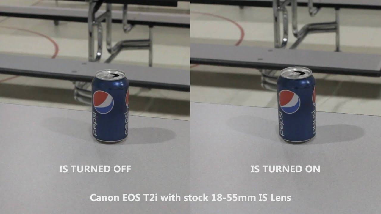 Image Stabilizer lens test Canon EOS T2i/550D YouTube