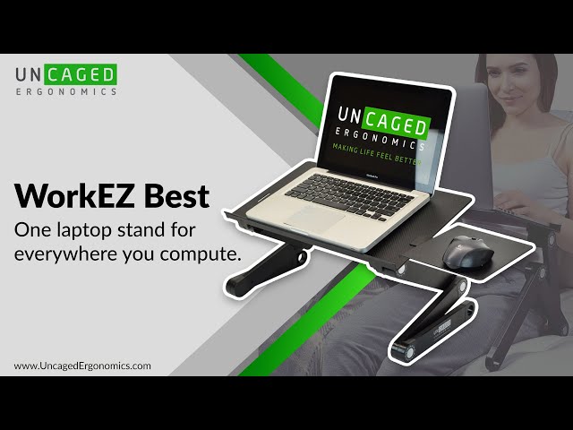 WorkEZ Adjustable Laptop Stand Riser Lap Desk