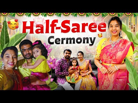 Haldi & Half-saree Function | Get Ready With Me | Telugu Vlogs From Usa