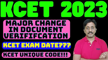 KCET 2023 EXAM DATE Update!!!! |KCET 2023 Application Form |Document Verification |KCET Preparation