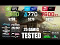 RTX 3060 12GB vs ARC A770 16GB vs RX 7600XT 16GB | R9 - 7950X3D | 1080p - 25 Games Tested