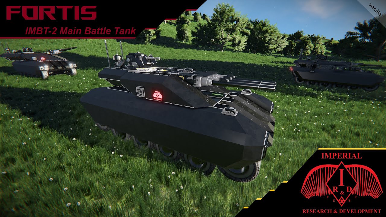 Space Engineers Fortis Main Battle Tank - YouTube