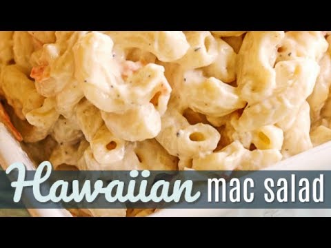 Hawaiian Macaroni Salad Recipe Youtube