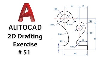 AutoCAD 2D Drafting Exercise # 51 - Basic to Advance in Hindi