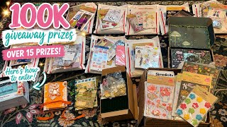 🎉 100K Giveaway! Over 15 Crafty Prizes + How to Enter