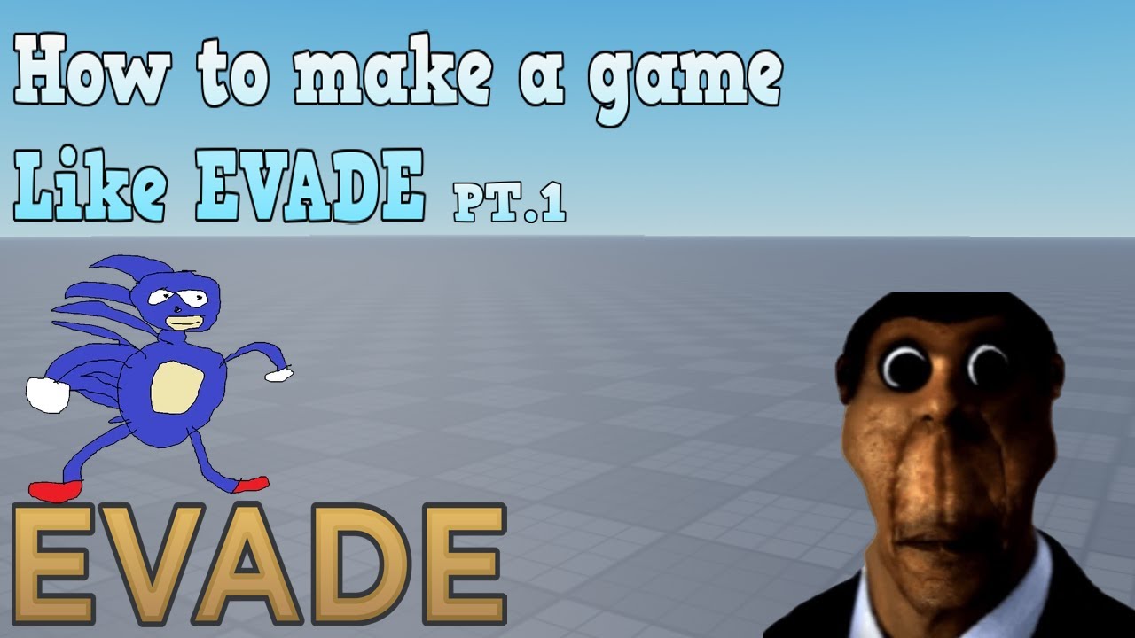 Playing Knockoff EVADE Roblox Games 