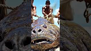 Fishermen Discover Baby Gorilla Inside Giant Grouper During Beach Rescue #oceanrescue #wildlife