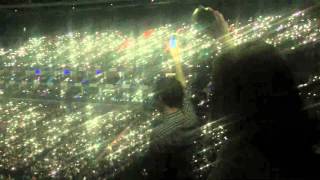 Adele in solidarity with Brussels(Adele sings in dedication to those affected by the terrorist attacks in Brussels. She asks everyone to switch on their phone torches in support. Credit: @YPlan., 2016-03-22T21:37:21.000Z)