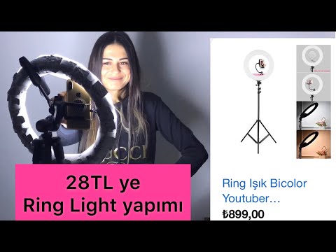 28TL ye Ring Light (yuvarlak ışık) yapımı #diy