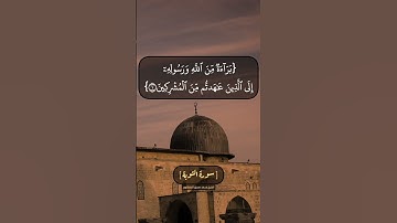 سورة التوبة الآية ١ و ٢ بصوت الشيخ محمد صديق المنشاوي