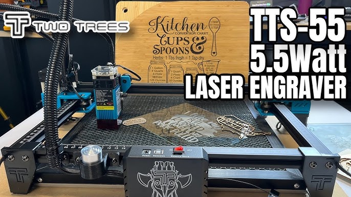 Graveur Laser Twotrees Tts 55 Pro, Puissance De Sortie Laser De 5,5 W, Zone  De Gravure De 11,8 X 11,8 Pouces, Vitesse De Gravure De 10 000 Mm/minute Et  Application Contrôlée, Machine