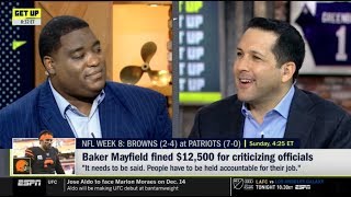 ESPN GET UP | Adam Schefter react to Mayfield finad $12,500 for criticizing officials