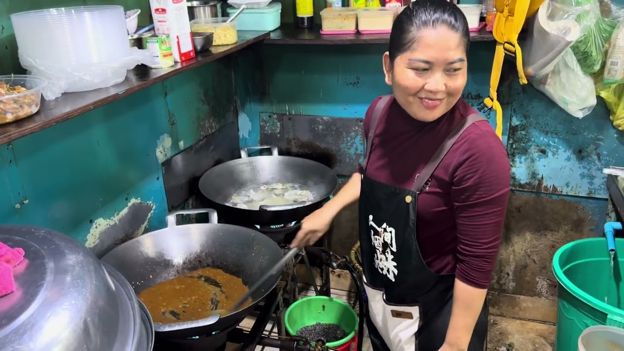 Sihanouk Village Cambodia, Phsar Ler seafood cooking 