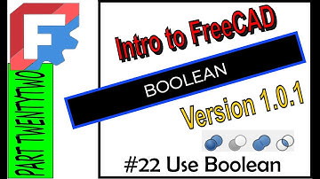 Intro To FreeCAD Version1.0 BOOLEAN #freecadtutorial #freecadv1 #freecadtips