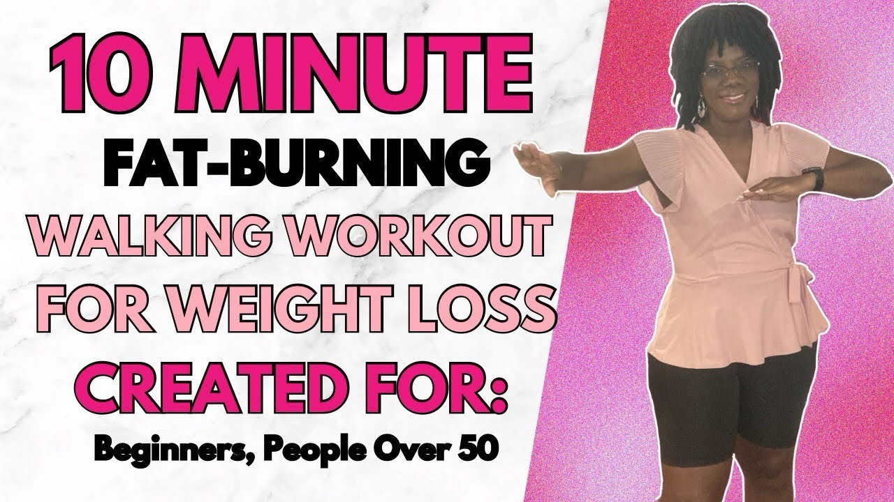 10 Minute FAT-BURNING Walking WORKOUT for WEIGHT LOSS 🎀🩷| For Beginners ...