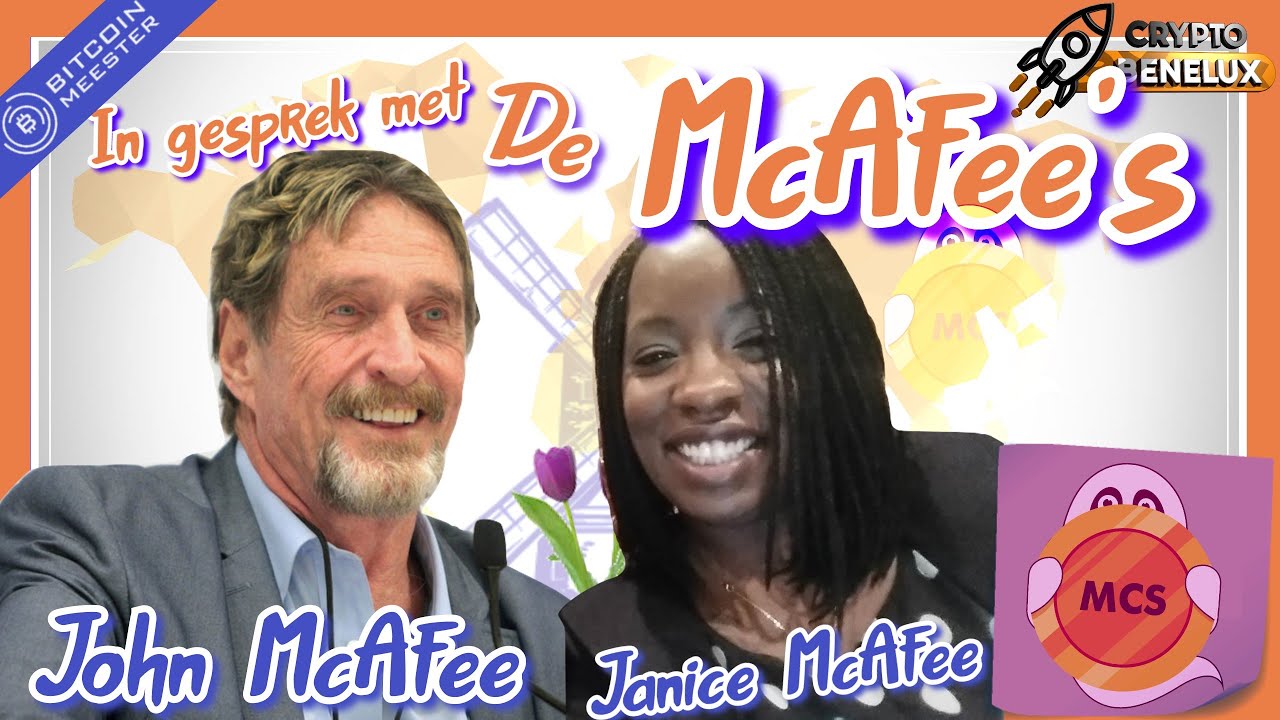 pic Janice Mcafee john mcafee en janice mcafee interview mcafeedex regulaties 1m btc uitleg starterpack 2020