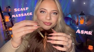 Asmr Scalp Massage ‍️ Scratching your head & Hair Play with Long Nails 