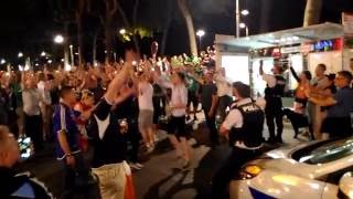 Ireland Fans Playing with French Police in Lyon