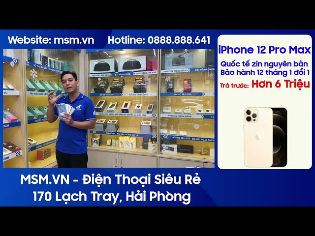 iP 12 Pro Max giá sập sàn. Trả trước chỉ với hơn 6 triệu, hỗ trợ trả góp từ xa xét duyệt nhanh chóng