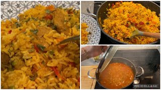Le riz sauté aux légumes et viande super goûteux et sans le faire￼￼ bouillir#tizi_ouzou #kabyle
