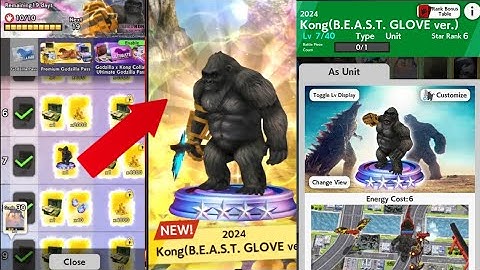OBTAINING B.E.A.S.T Glove KONG in Godzilla Battle Line!!! #gacha