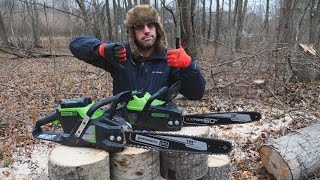 Greenworks Battery Powered 16' and 18' Chainsaw | Thumbs Up or Down?