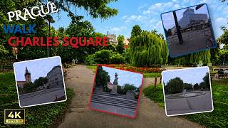 Charles Square | POV Walking Tour | Prague 4K
