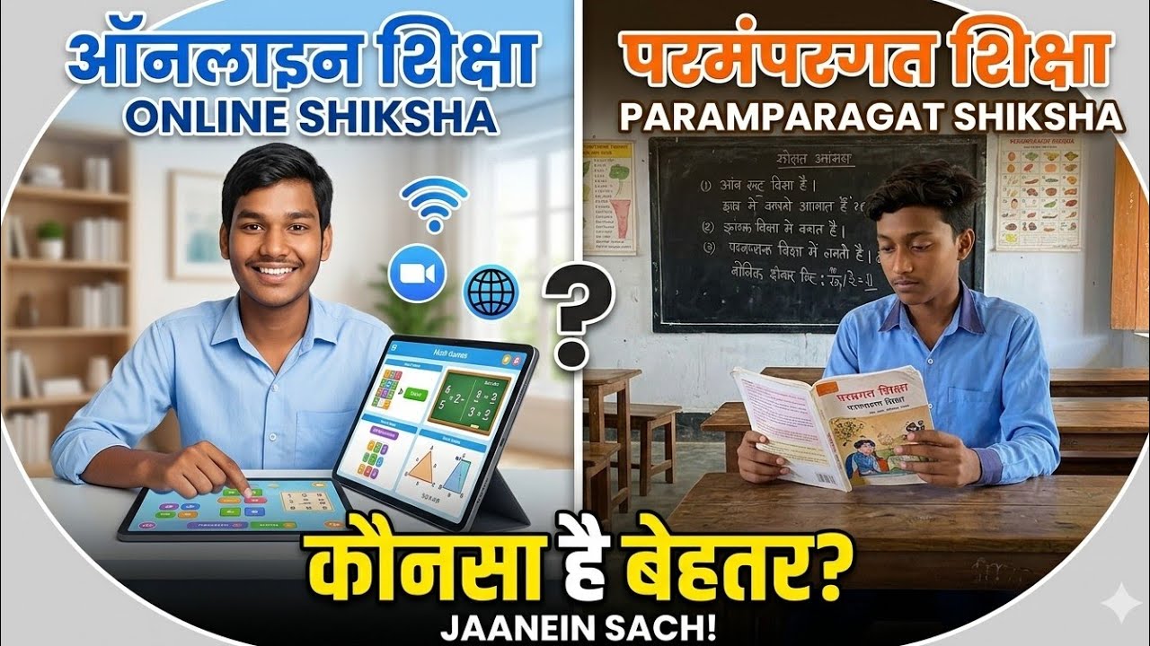 Online शिक्षा बनाम परंपरागत शिक्षा - कौन सी बेहतर है? 