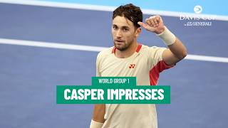 BIG Showing from Casper ✅ | Casper Ruud v Rigele Te | Highlights | Davis Cup World Group 1 2026