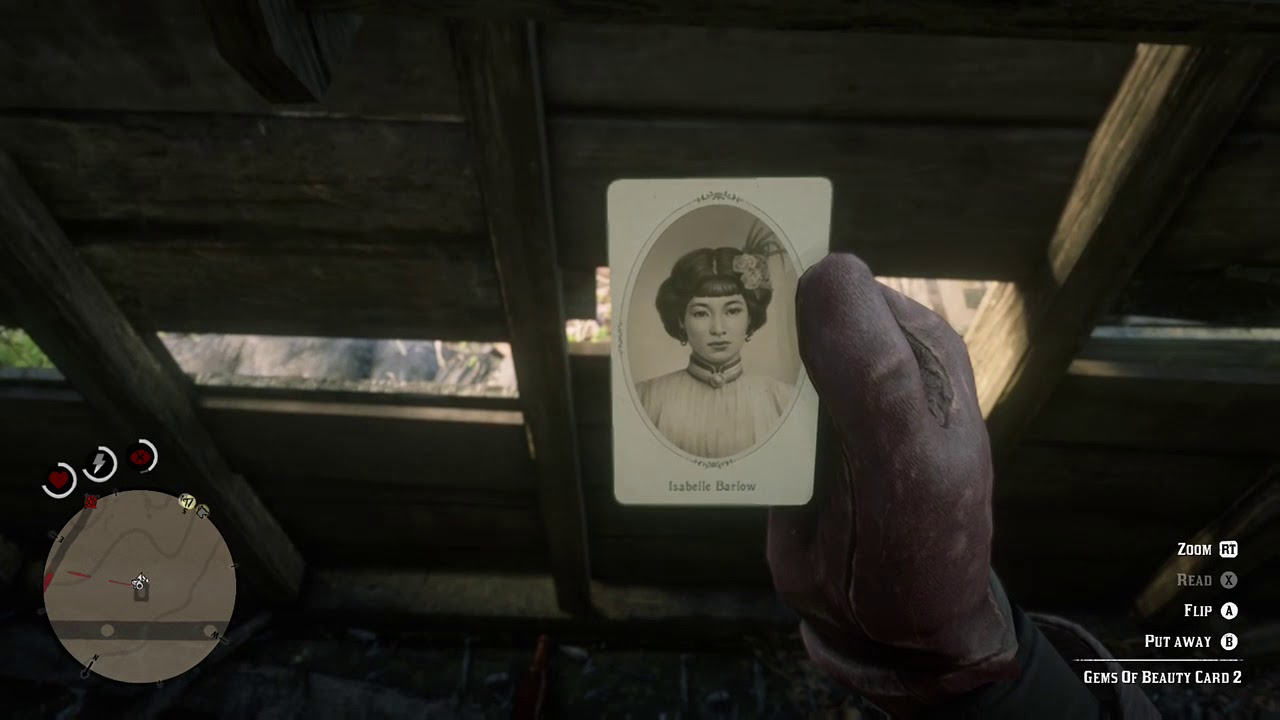 Gems Of Beauty Cigarette Card 2 Isabelle Barlow - Red Dead Redemption Map Location